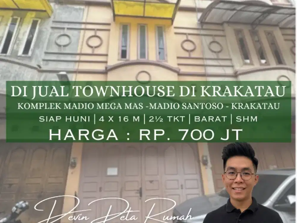 Jual Townhouse Siap Huni Daerah Madio Santoso