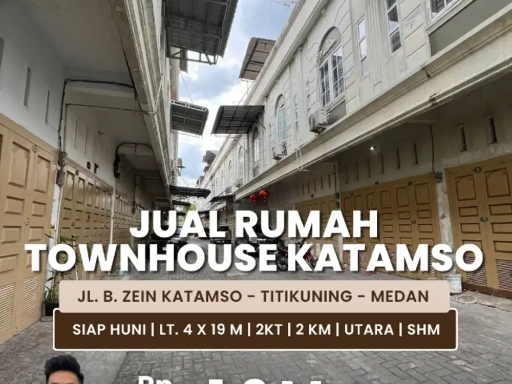 Jual Rumah Tipe Townhouse Siap Huni Daerah Katamso