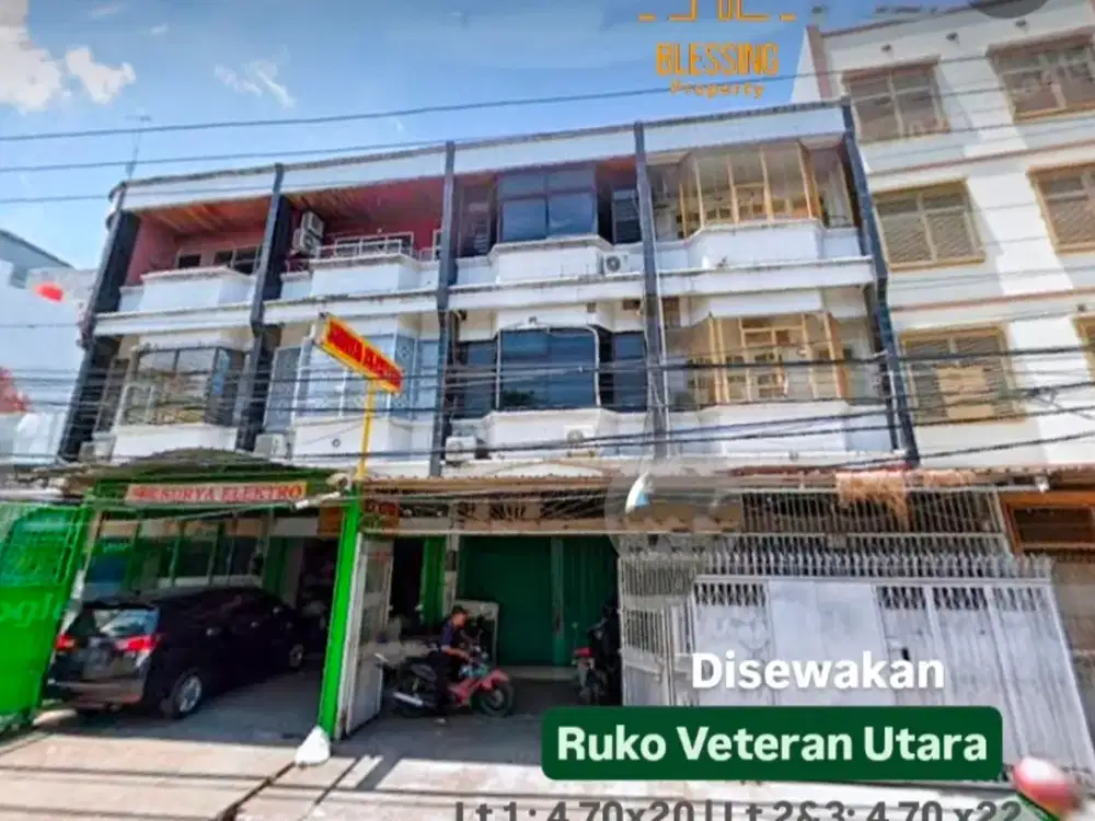 disewakan ruko veteran utara dekat veteran elektronik