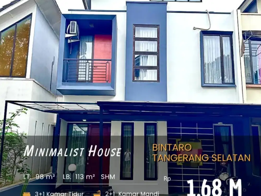 Dijual rumah 2 Lantai siap huni cluster bintaro ciputat