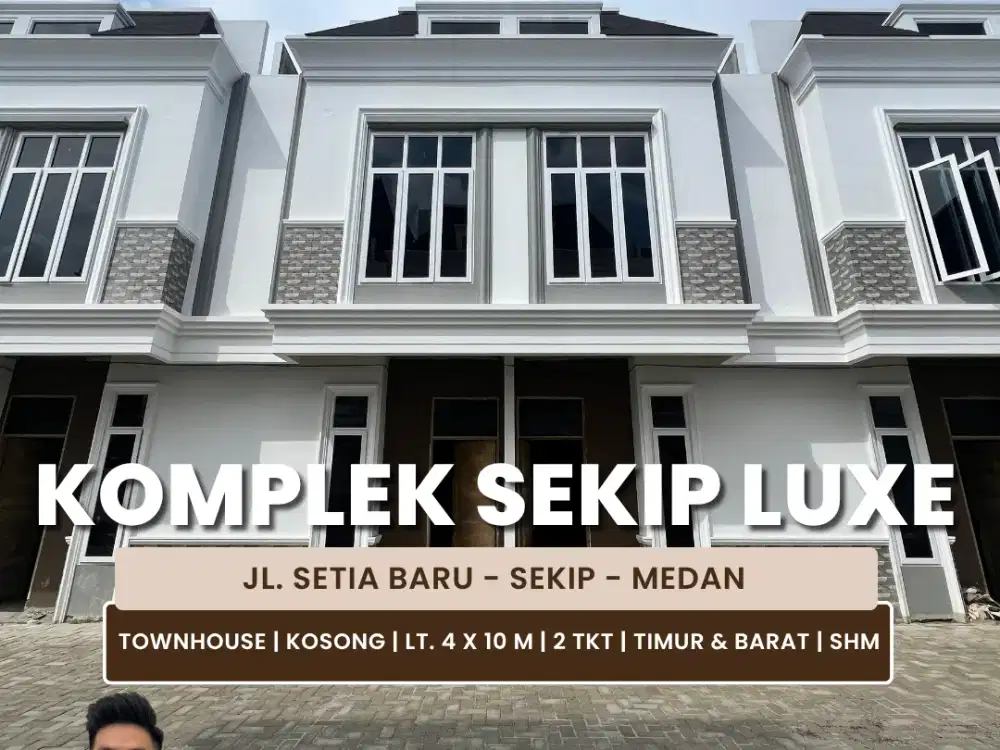 Jual Rumah Townhouse Dalam Komplek Daerah Sekip
