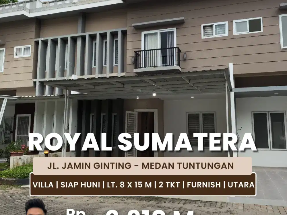Jual Rumah Tipe Villa Full Furnish Royal Sumatra