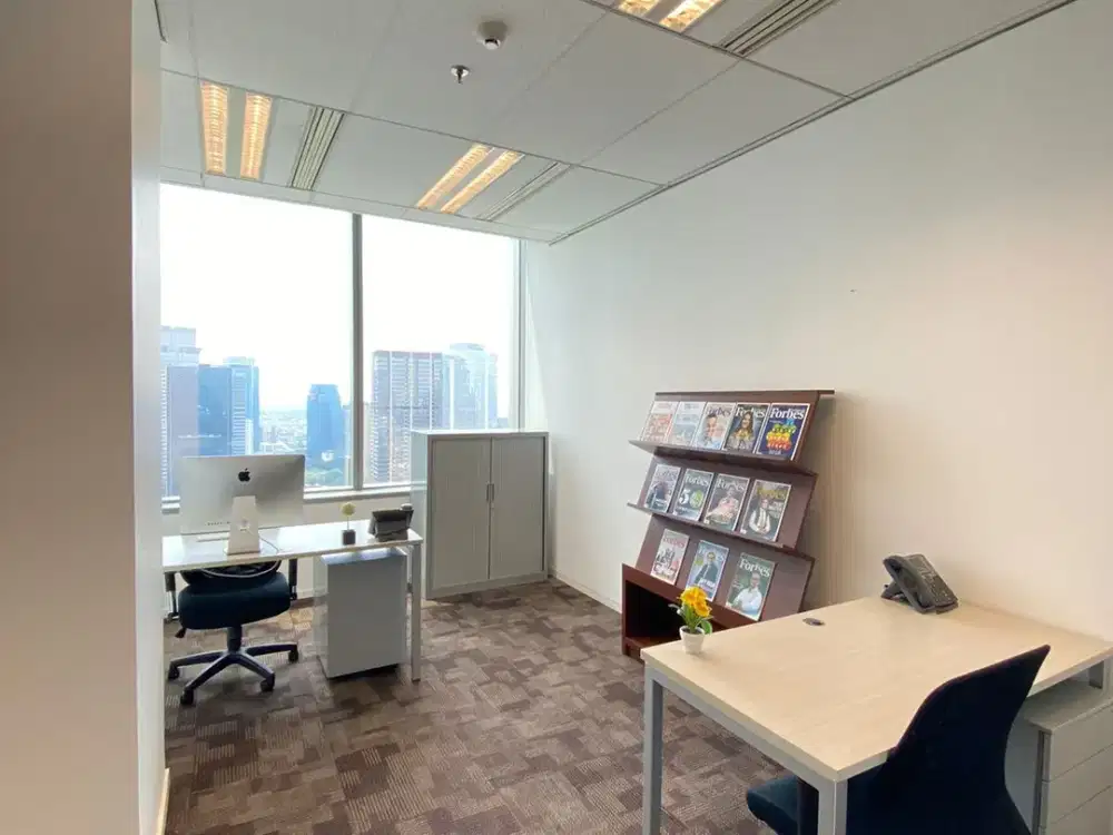 Sewa Kantor Siap Ditempati untuk 6 Pax di DBS Bank Tower Dekat Lotte