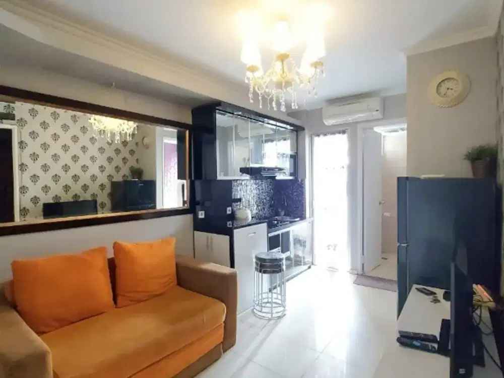 di sewakan type 2 br tower alamanda good view bassura city apartemen