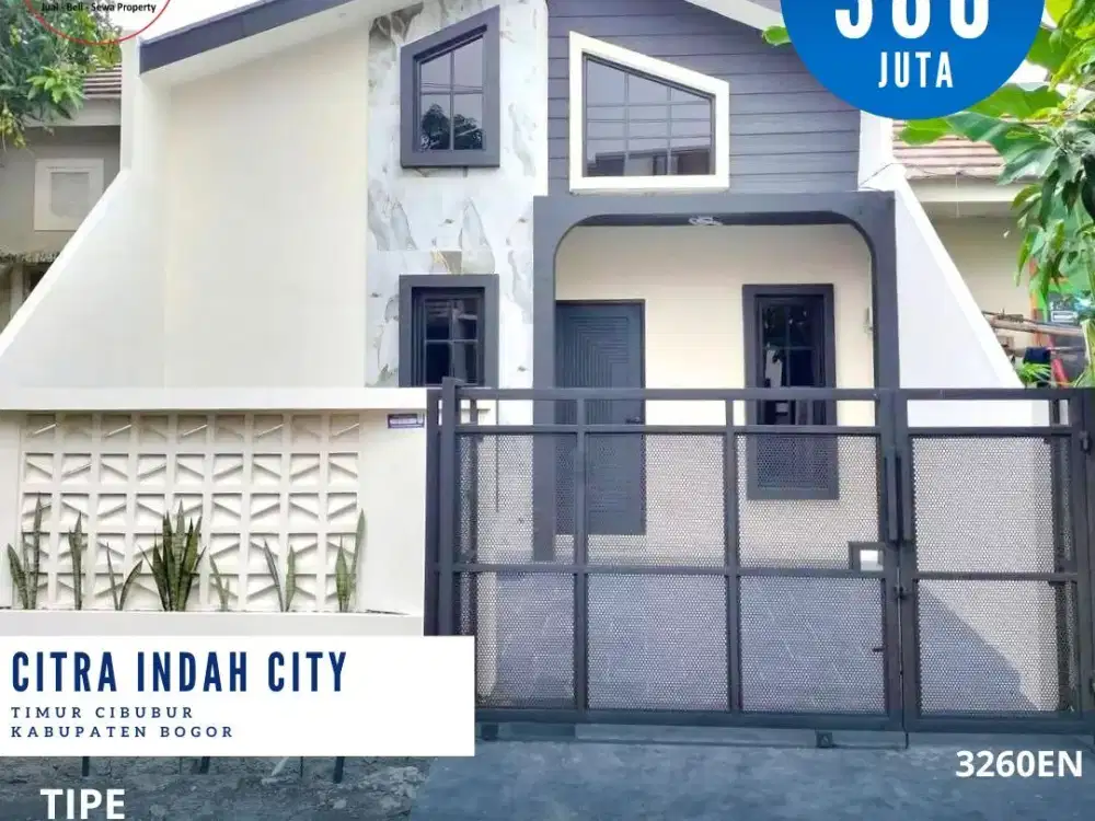 [3260en]Rumah Murah 3 Kamar 60/72 Citra Indah City Cileungsi Jonggol