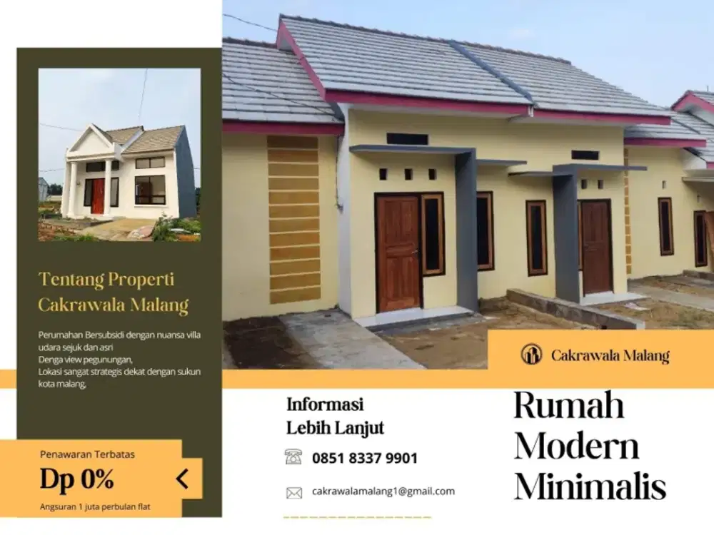 Rumah Murah Dekat Sekolah dan Pasar di Malang