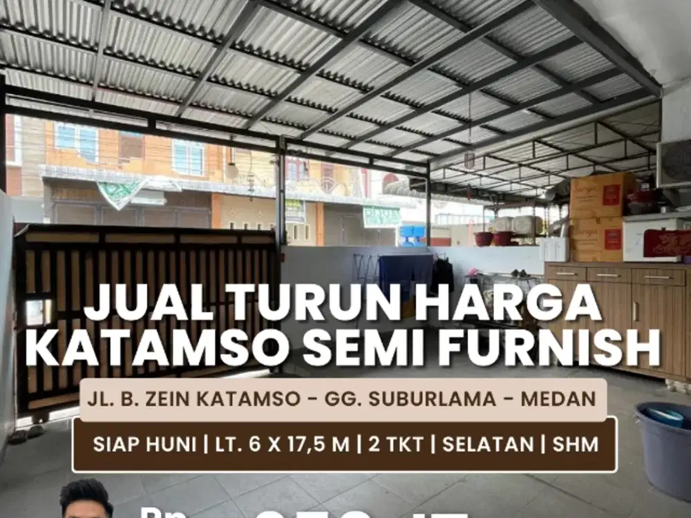 Jual Rumah Kondisi Siap Huni Semi Furnish Daerah Katamso
