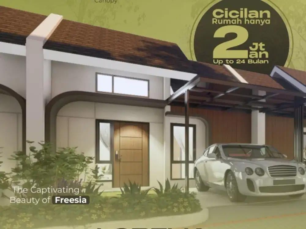 Punya Rumah di pusat Krian, modal utj Rp 1.5 juta, Cluster Fresia