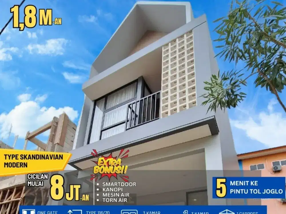 Rumah Dijual Cluster Petukangan Jakarta Selatan KPR Nego