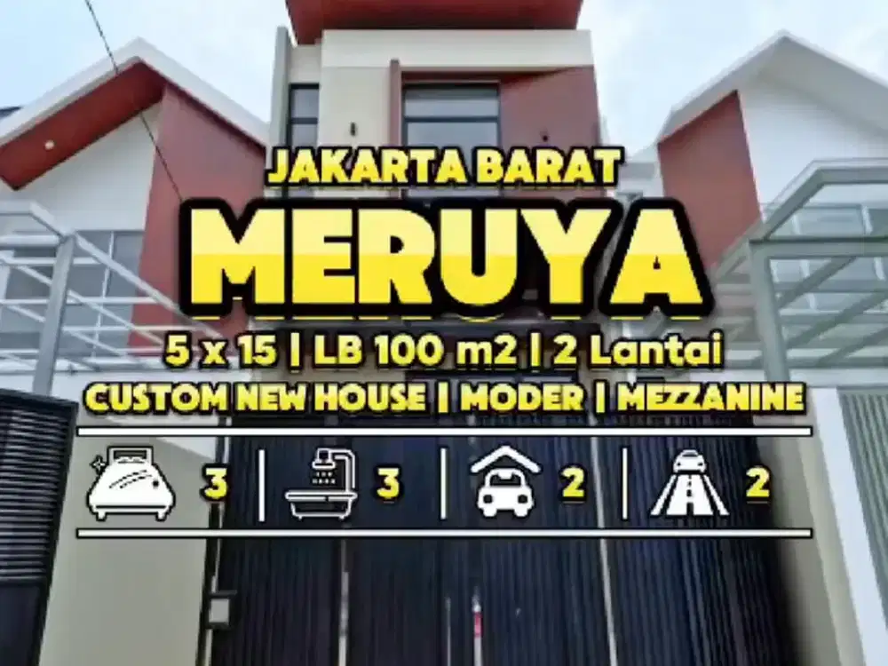 Custom New House Modern dengan Mezzanine (Bisa Request Custom Design &