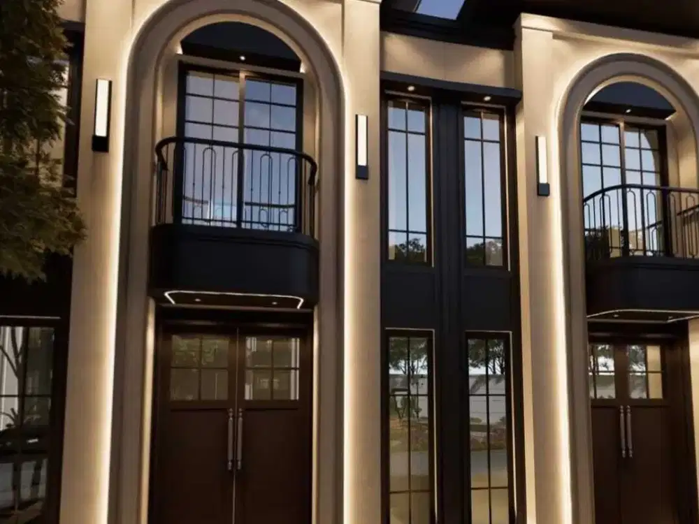 Rumah dengan Konsep American Style di Mansion Nine, dekat Wiyung