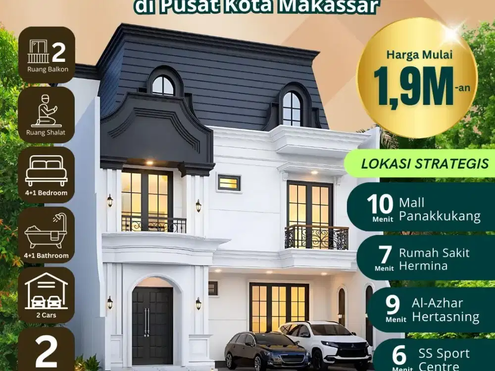 JUAL RUMAH MEWAH DI PURI TAMAN SARI MAKASSAR