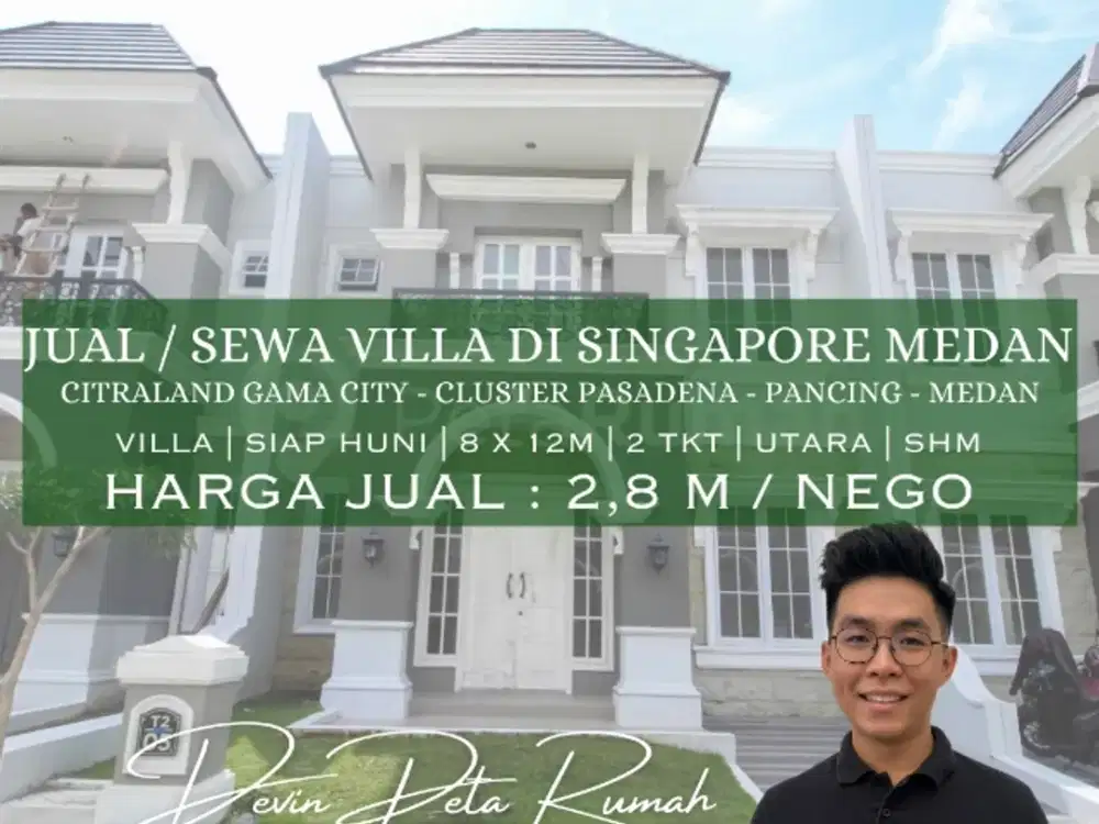 Jual Rumah Tipe Villa Di Citraland Gama City Medan