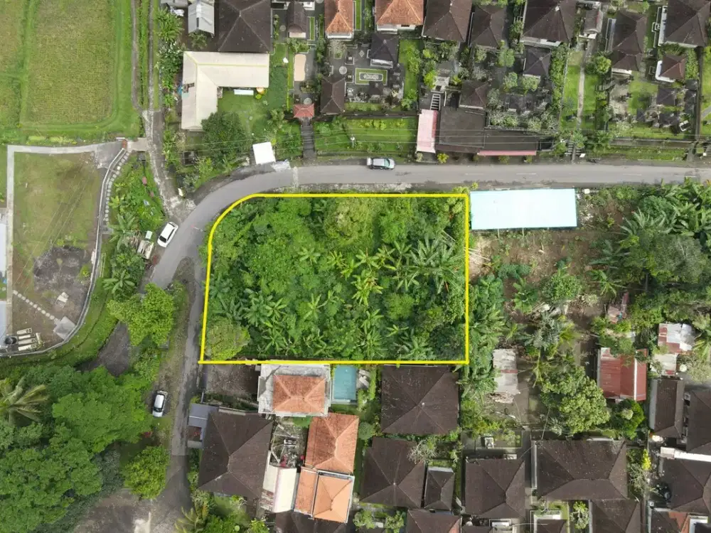 Land For Sale Located in Kelusa, 20 minutes drive to Ubud Palace