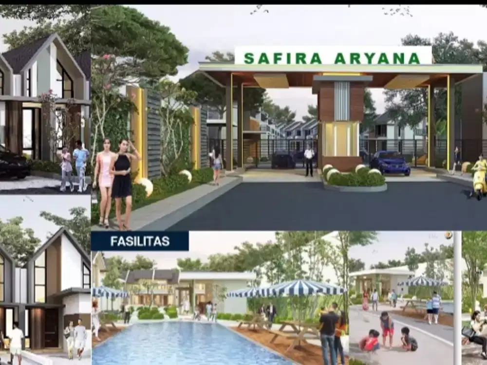DIJUAL RUMAH 1 LANTAI LT85m² LOKASI STRATEGIS DI SAFIRA ARYANA