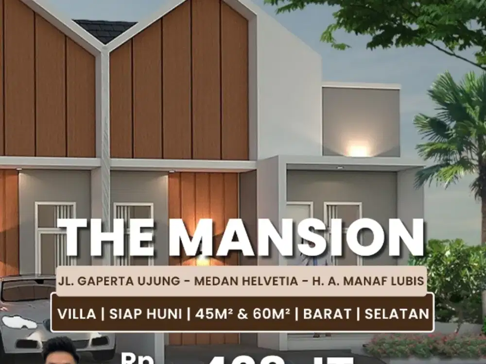 Jual Rumah Baru Tipe Villa 1 Tingkat Di Helvetia