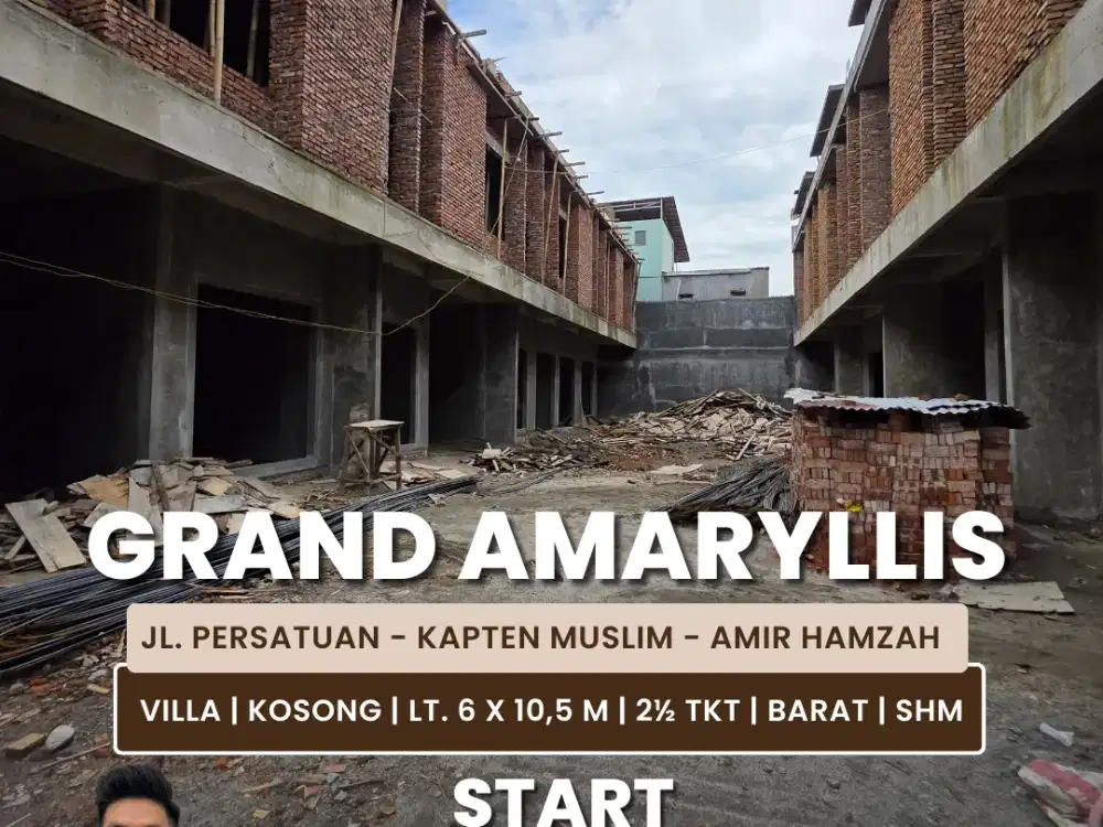 Jual Rumah Tipe Villa Siap Kosong Daerah Helvetia