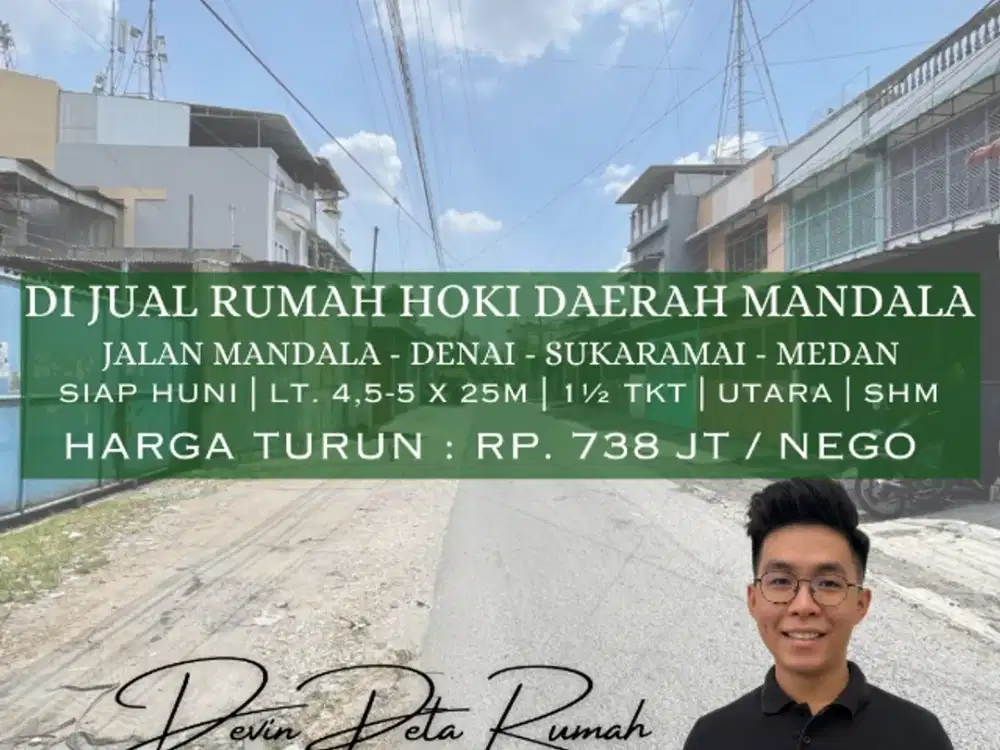 Jual Rumah Hoki Siap Huni Daerah Mandala Medan