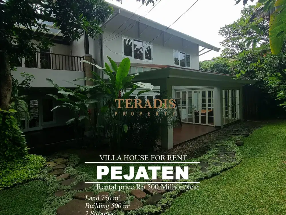 VILLA HOUSE FOR RENT PEJATEN TAMAN LUAS