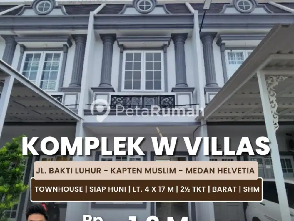 Jual Rumah Tipe Villa Daerah Kapten Muslim Medan