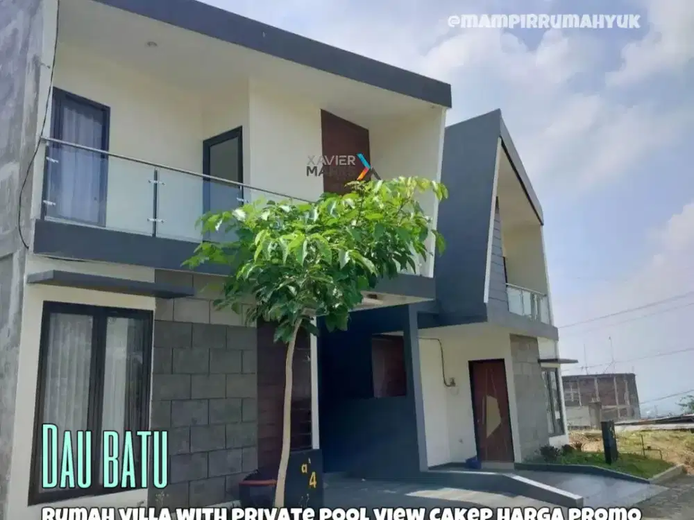 Rumah Villa with private pool view cakep di Dau Batu Malang