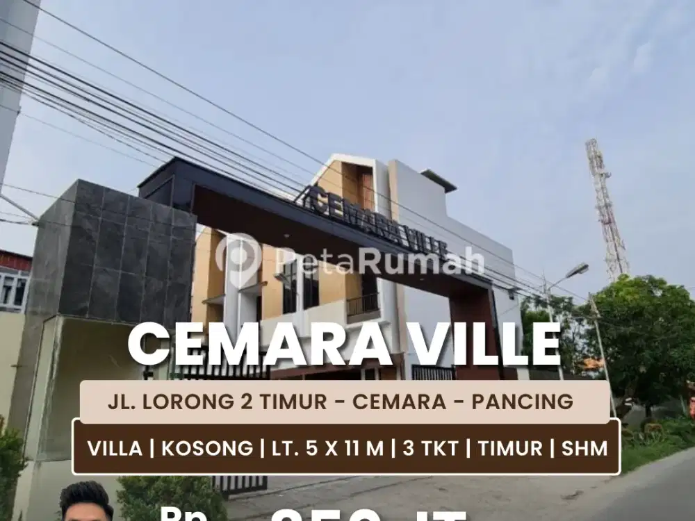 Jual Rumah Tipe Villa Kondisi Kosong Daerah Bhayangkara
