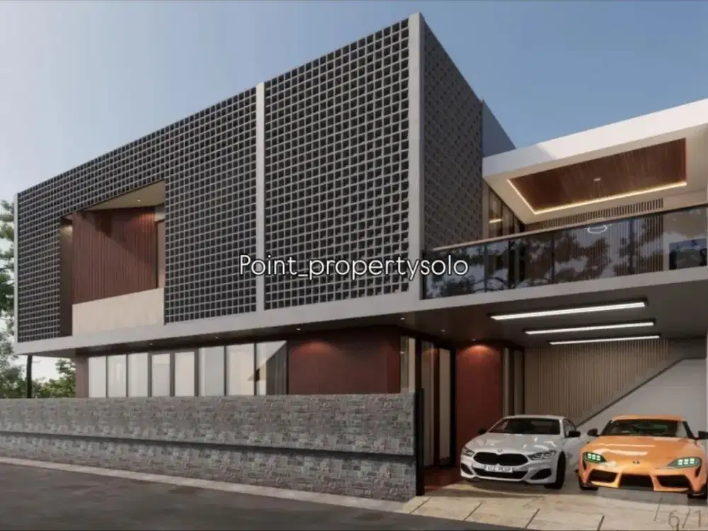 Rumah mewah 2 lantai fasilitas kolam renang di Sumber Banjarsari
