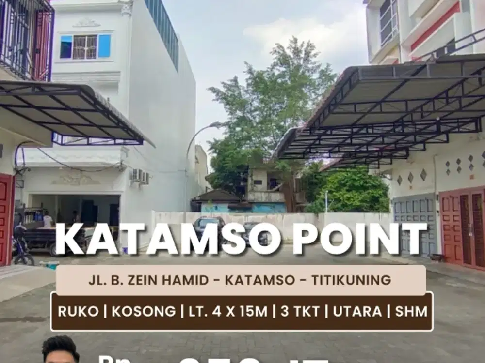 Jual Ruko Kondisi Kosong 3 Tingkat Daerah Katamso Titikuning