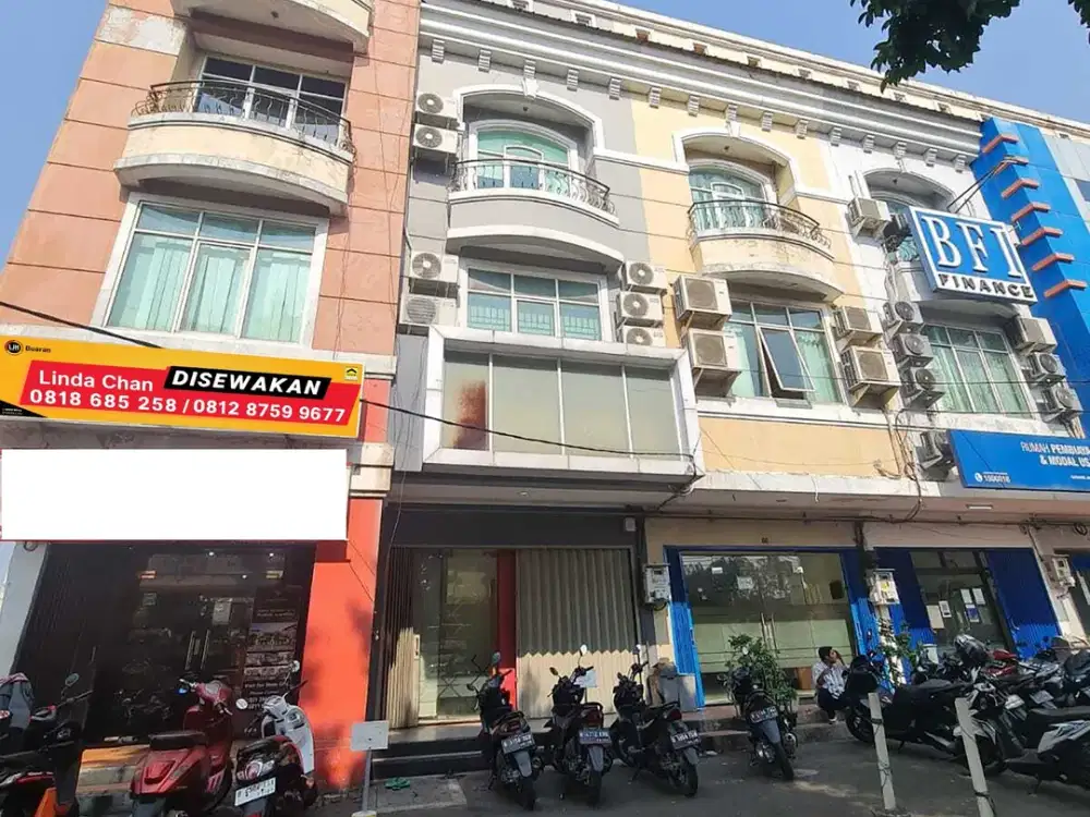 Disewakan Ruko Per Lantai Pinggir Jalan Duren Sawit, Jakarta Timur