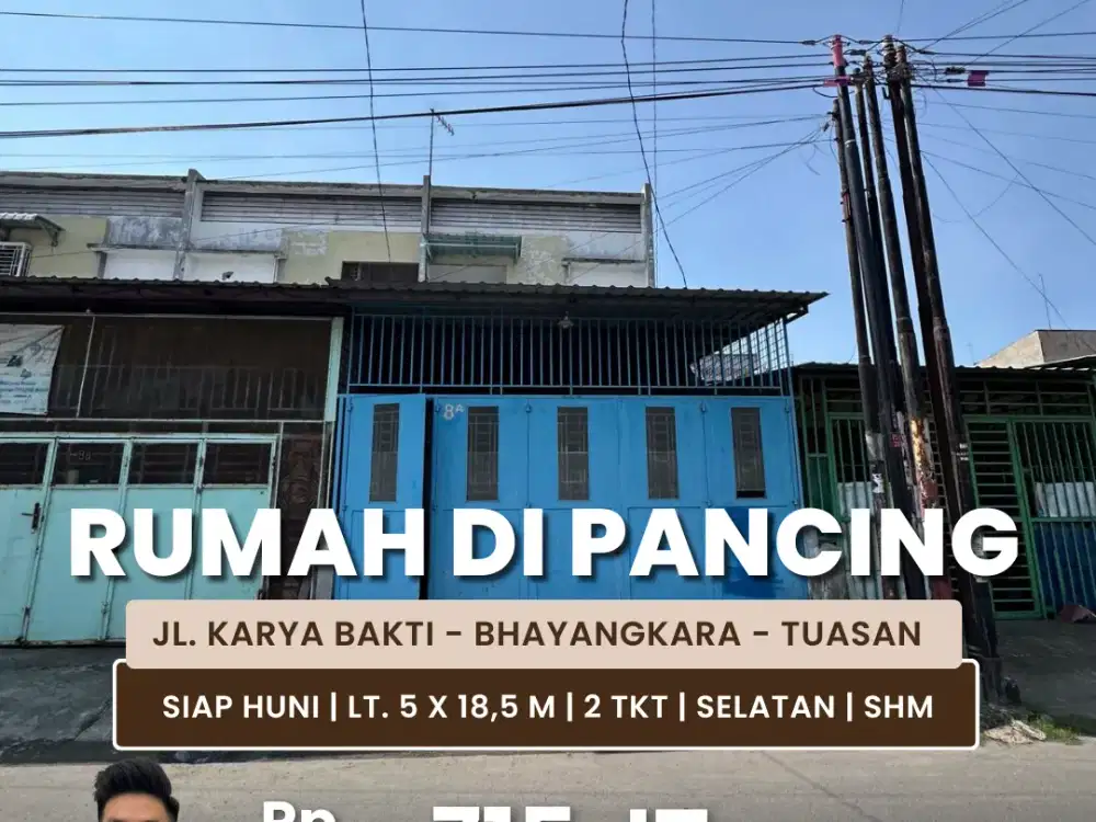 Jual Rumah 2 Tingkat Siap Huni Daerah Pancing