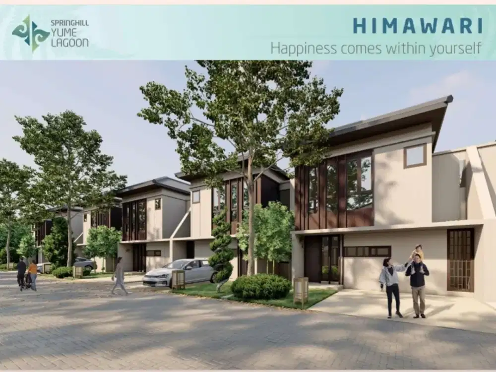 Rumah Modern Japanese Design di Springhill Yume Lagoon Serpong