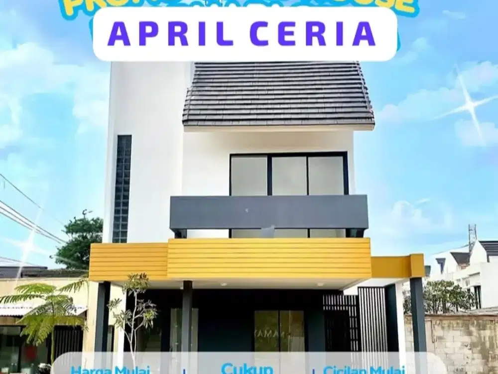 Dijual Rumah mewah 2Lt, konsep modern Tropical, dekat Tol di Depok