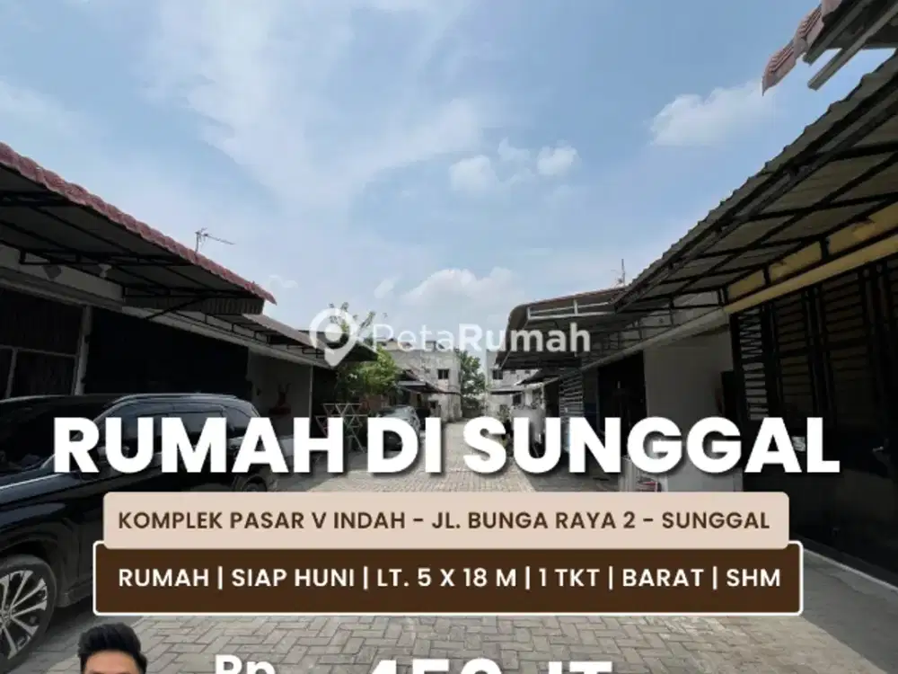 Jual Rumah 1 Tingkat Kondisi Siap Huni Daerah Sunggal
