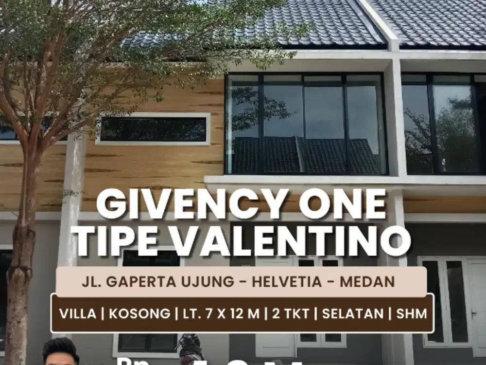 Jual Rumah Tipe Villa Kondisi Kosong Di Givency One