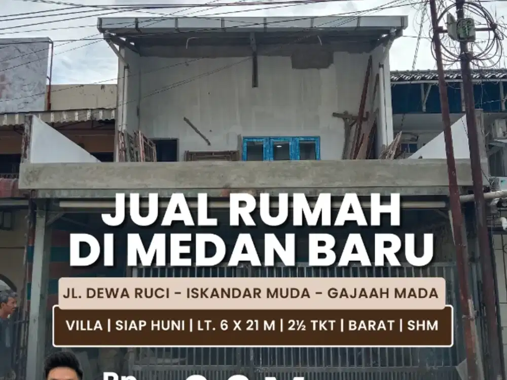 Jual Rumah Kondisi Siap Huni Baru Renovasi Medan Petisah
