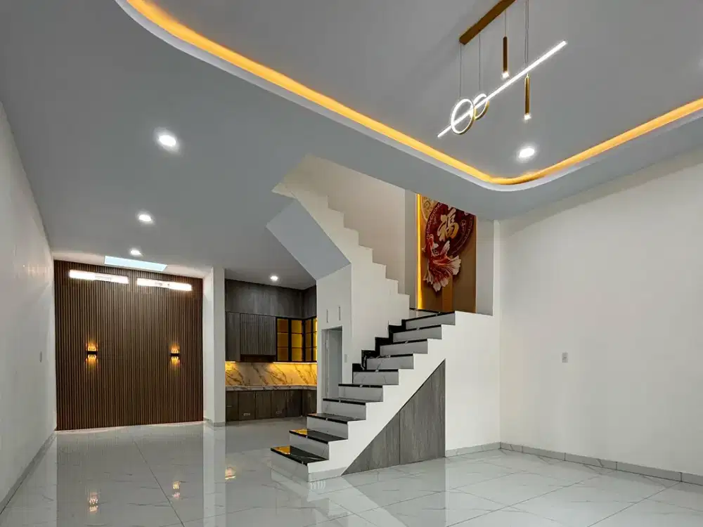 rumah siap huni lebar 6 full furnish daerah pancing kota medan