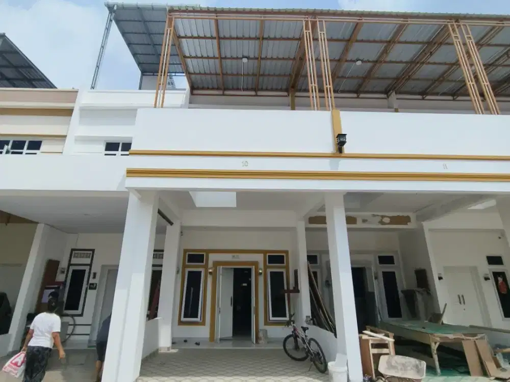 Rumah komplek siap huni super panjang dengan perabot kota medan
