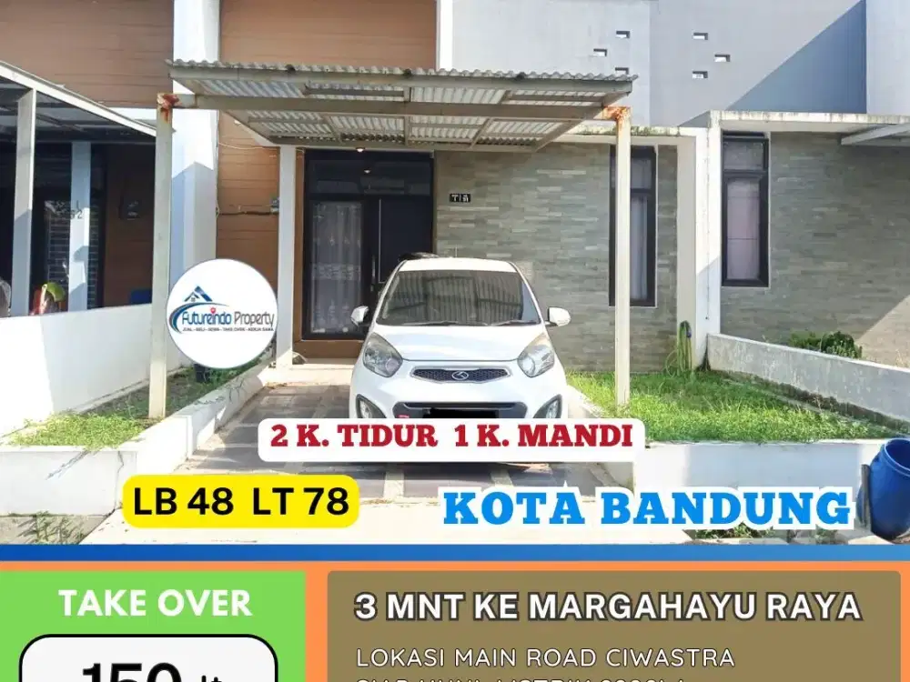 Rumah KODYA Main Road Ciwastra Besok bs langsug Pidah Take Over Kredit