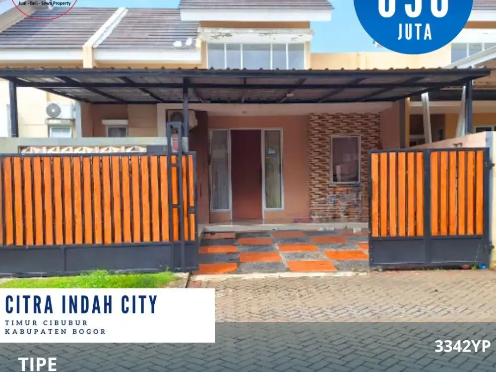 3342.Rumah Murah Cluster Platinum 60/120 Citra Indah City Cileungsi
