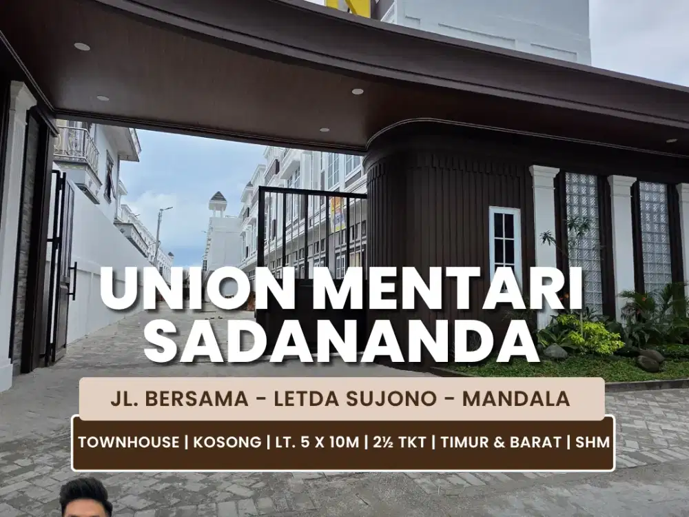 Jual Rumah Townhouse Kondisi Kosong Daerah Letda Sujono