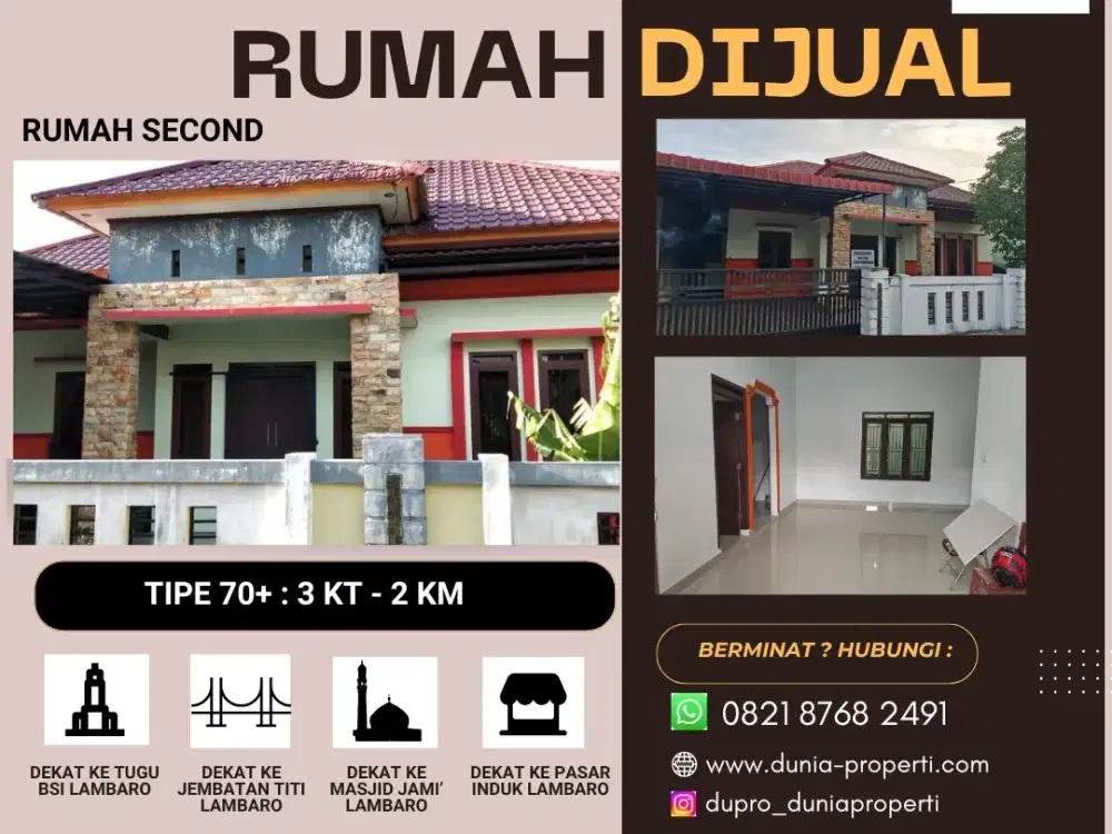 Rumah Second Siap Huni Dekat Pasar Lambaro, Ingin Jaya – Aceh Besar