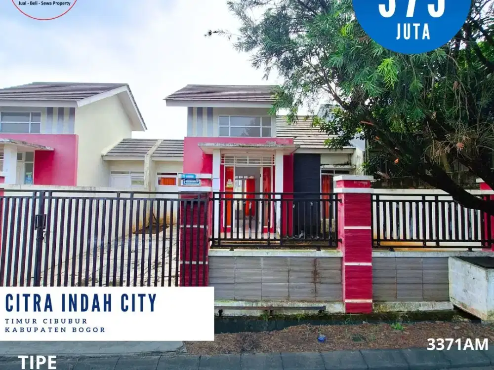 3371.Rumah Murah Luas 120m2 Citra Indah Jonggol Cileungsi Bogor