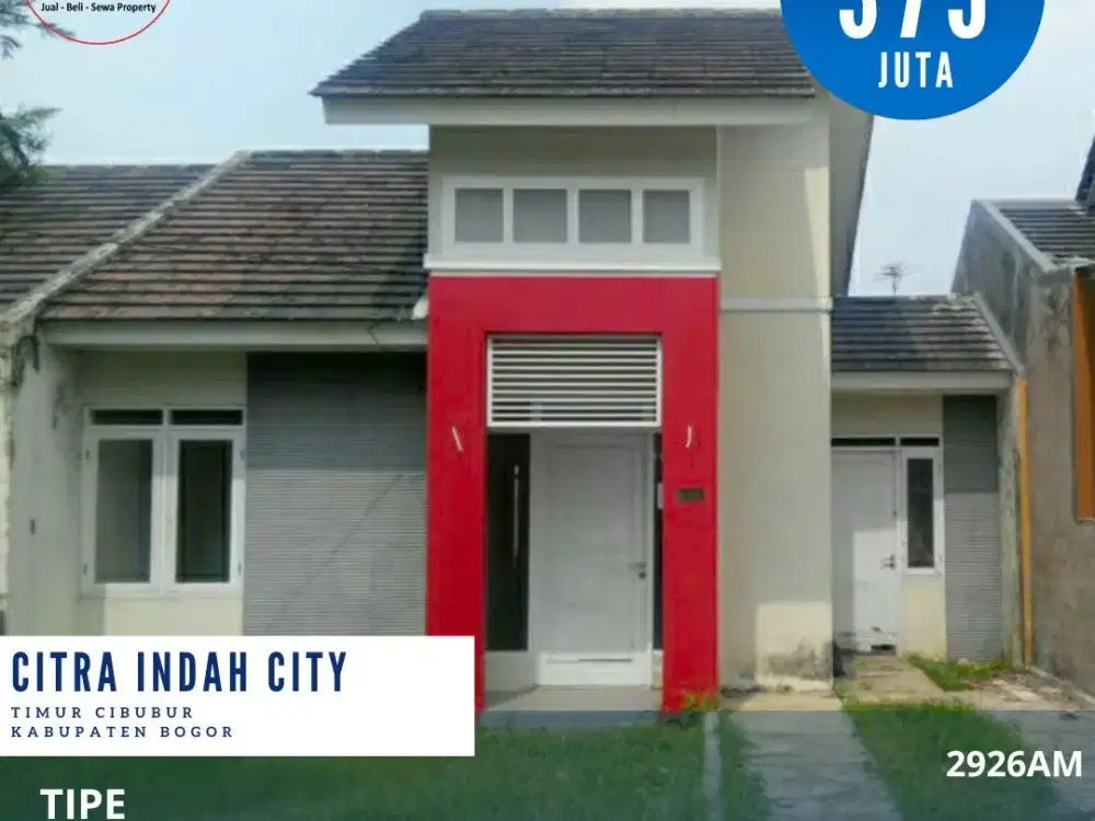 [2926]Rumah Murah Strategis 41/120 Citra Indah City Cileungsi Jonggol
