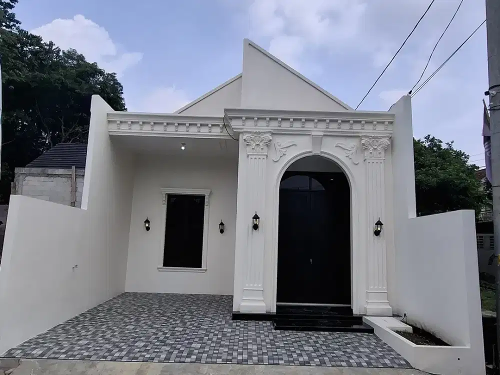 rumah desain classic di cibinong 10 menit ke stasiun pondok rajeg