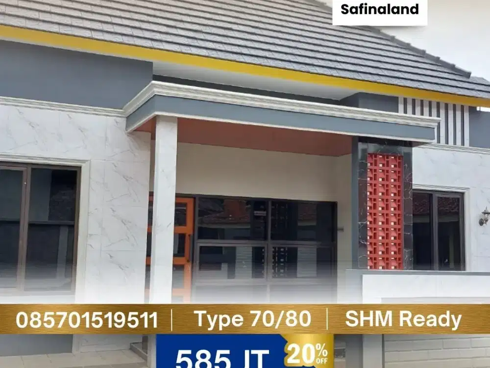 Rumah Modern dan Minimalis Dekat dengan UNNES Type 70/80
