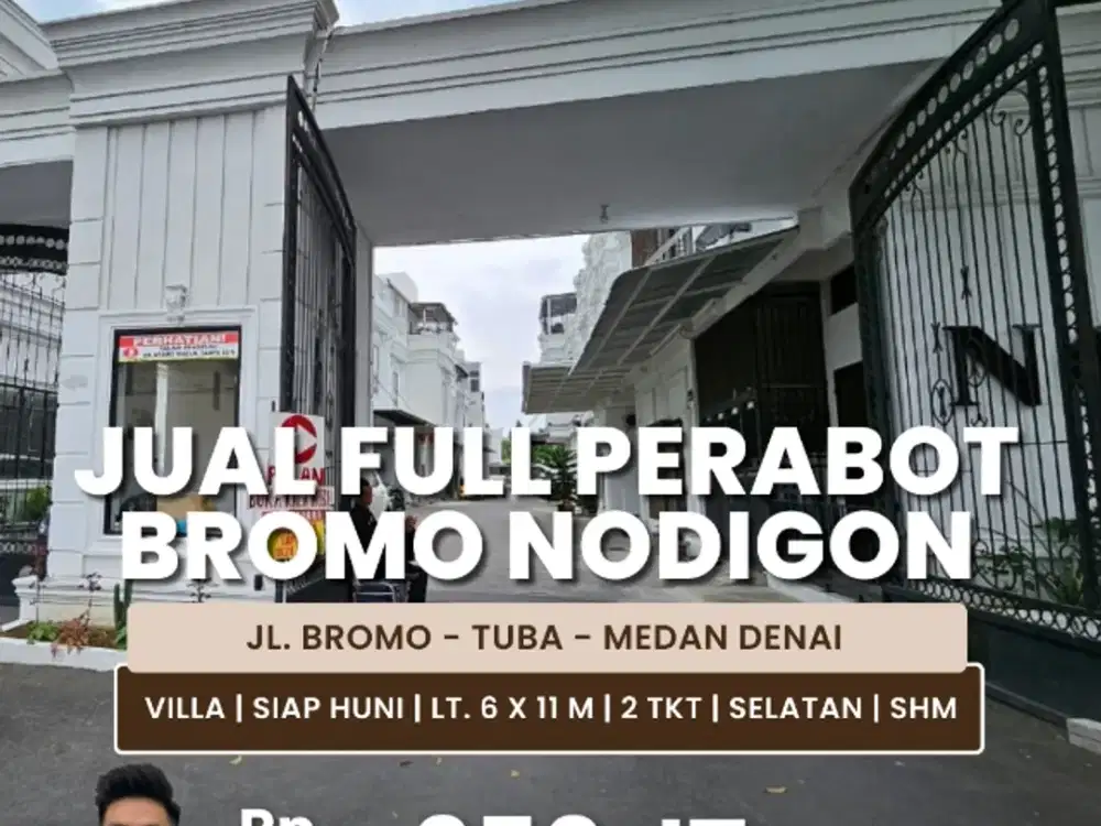 Jual Rumah Tipe Villa Kondisi Siap Huni Cantik Daerah Denai