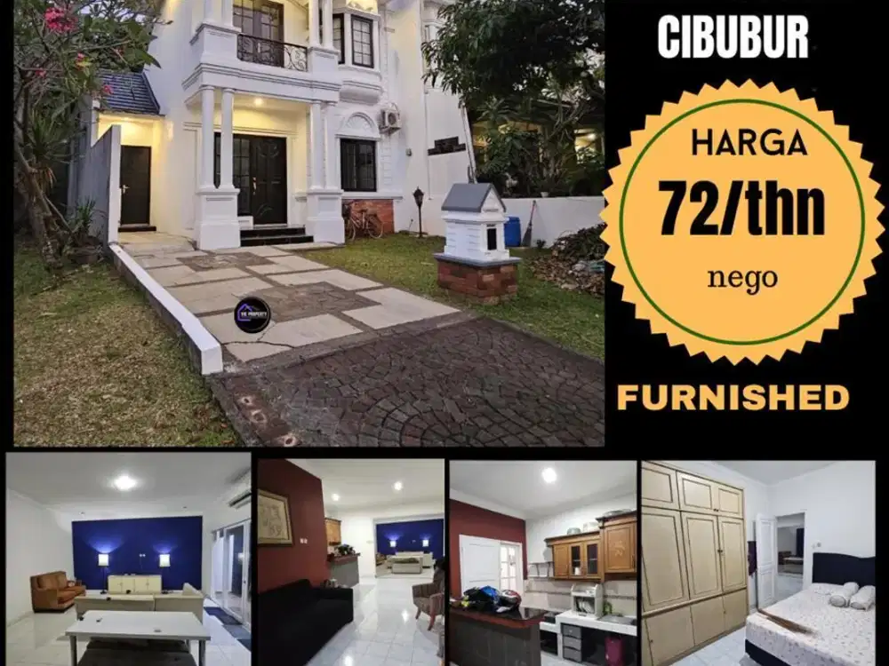 Rumah siap huni full furnished di Kota Wisata Cibubur