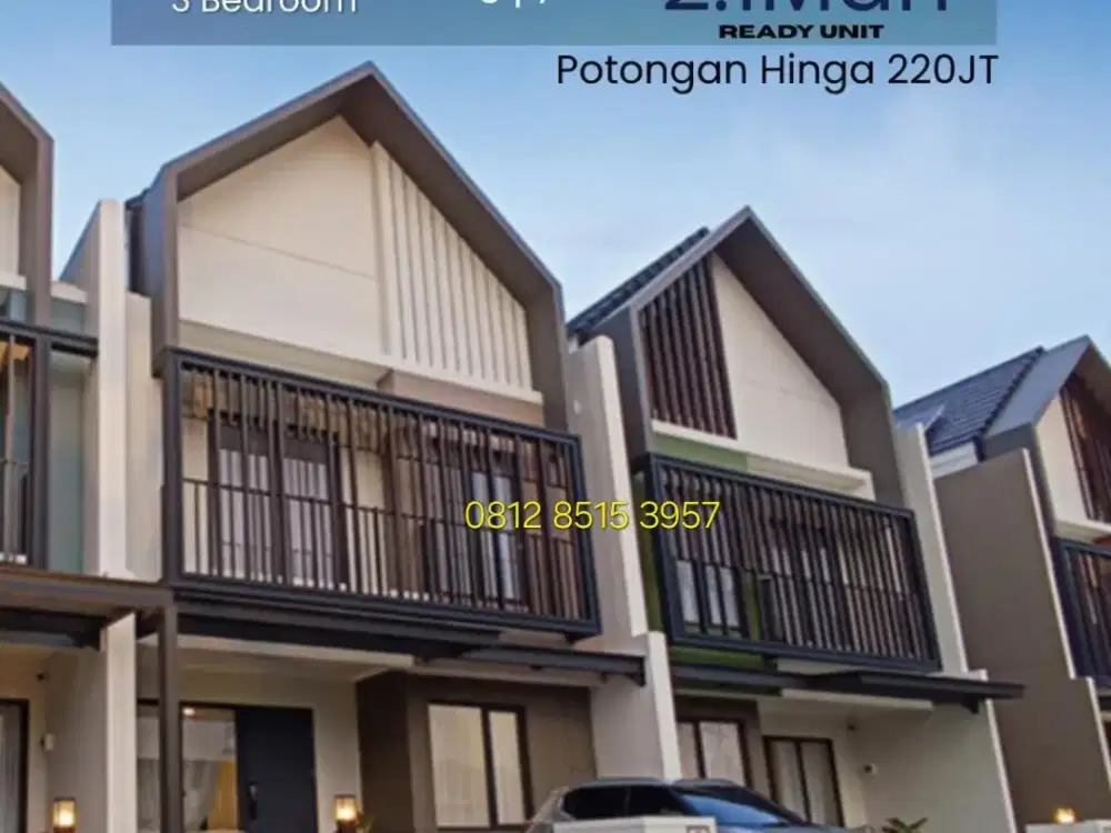 Last chance!Rumah 2man di summarecon serpong CLISTER LEONORA SIAP HUNI