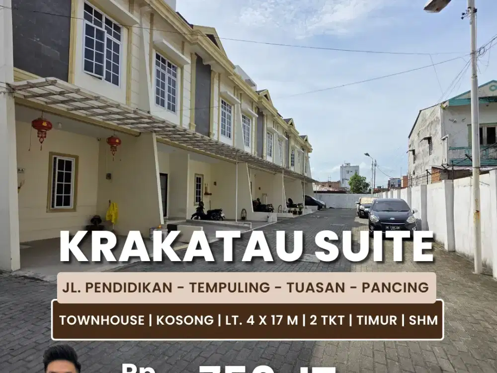 Jual Townhouse Kondisi Kosong Daerah Pancing