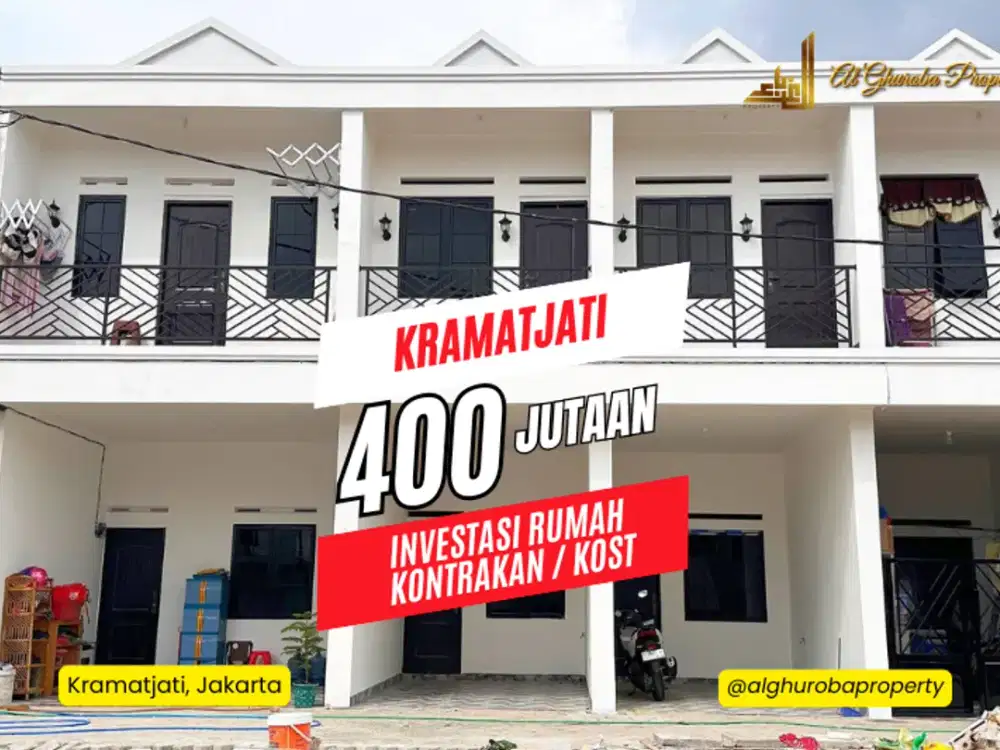JUAL RUMAH KOST/KONTRAKAN DEKAT RSUD KRAMATJATI JAKARTA 495 JUTA